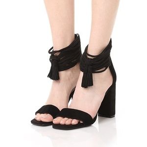 NIB Jeffrey Campbell Formosa Heel Black Suede 6.5